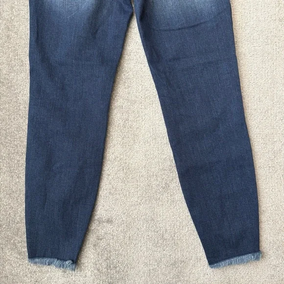 KanCan Jeans Womens 9/28 Distressed High Rise Button Fly Raw Hem Ankle Denim - Picture 11 of 11